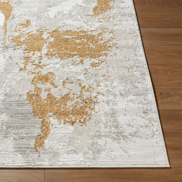 Livabliss Wolly Art Deco Machine Woven Polypropylene Area Rug for Living and Dining Rooms Ivory, White 5'3" x 7' WOY2310-537