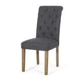 Christopher Knight Home® - Noble House - Aruda Contemporary Fabric Tufted Dining Chairs - Set of 2