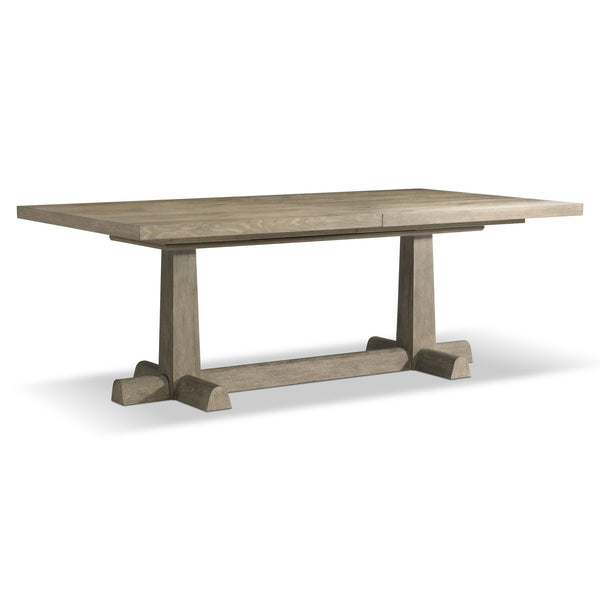 Bernhardt Bernhardt Tribeca Refectory Dining Table In Aurum White Oak — Rustic Traditional, Seats 6–8, Leaf Included K2006