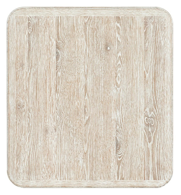 Hooker Furniture Serenity Coastal Bahari Lamp Table With Rope-Wrapped Legs, Surf Oak Finish & Lower Shelf Storage 6350-80116-80