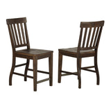 Steve Silver Cayla Counter Chair Dark Oak, Set of 2 CY700CCK