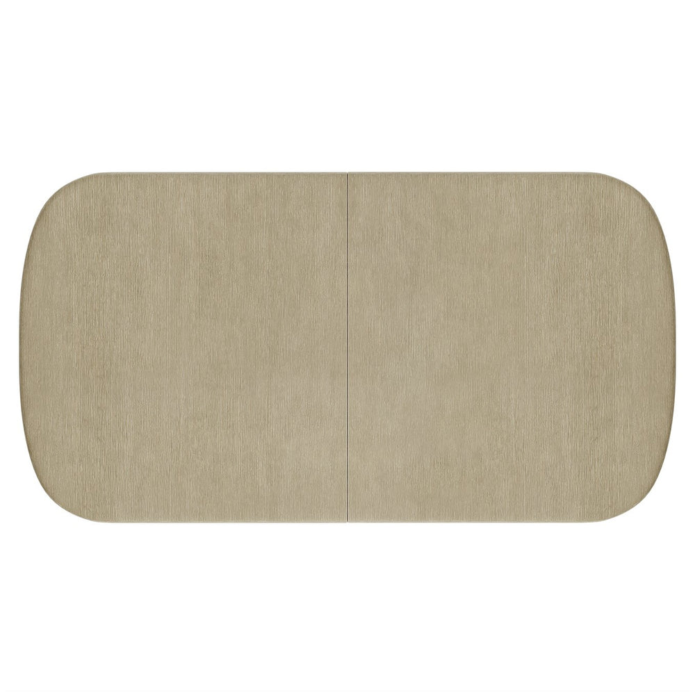 Bernhardt Bernhardt Arcadia Oval Wood Dining Table With 24" Removable Leaf, Clay Finish, Sculptural Legs K2030