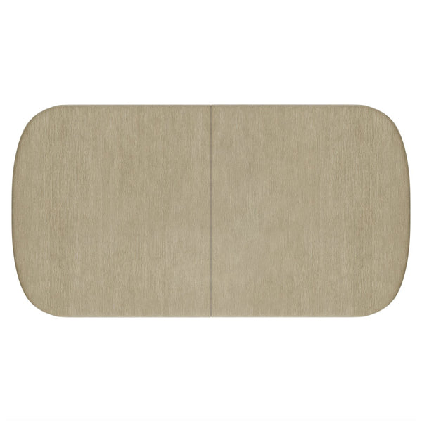 Bernhardt Bernhardt Arcadia Oval Wood Dining Table With 24" Removable Leaf, Clay Finish, Sculptural Legs K2030