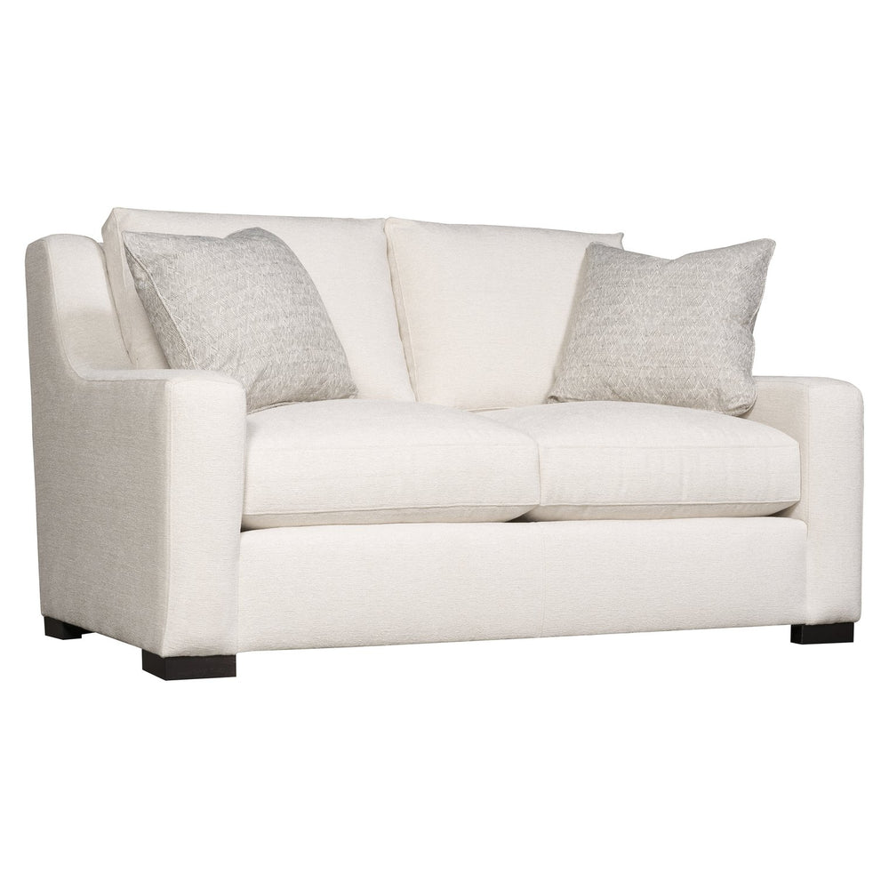 Bernhardt Bernhardt Germain Loveseat — Compact 66" Two-Seater With Plush Cushions, Wood Legs & Toss Pillows - Made to Order B2665A