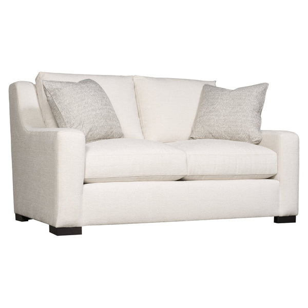 Bernhardt Bernhardt Germain Loveseat — Compact 66" Two-Seater With Plush Cushions, Wood Legs & Toss Pillows - Made to Order B2665A