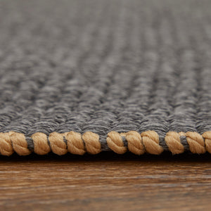 Feizy Rugs Theo Hand Woven Polypropylene Rug - Durable, Low Pile, Perfect For High-traffic Indoor & Outdoor Use Gray,Tan Polypropylene The0827fgrysndg00