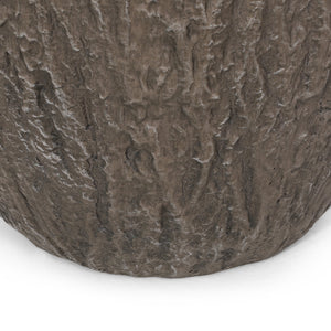English Elm Mgo Tall Cylindrical Outdoor Planter Textured Column Style for Patio or Garden 73363.00