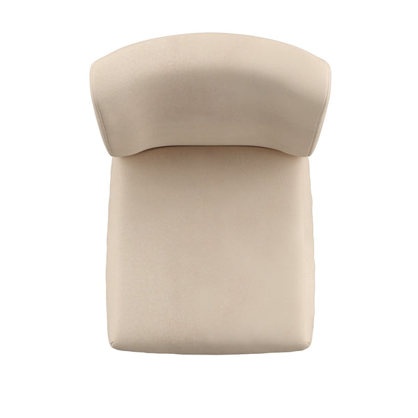 Homelegance By Top-Line Harmonn Classic Upholstered High Back Counter Height Chairs (Set of 2) Beige Rubberwood