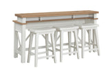 Americana Modern - Cotton Everywhere Console with 3 Stools