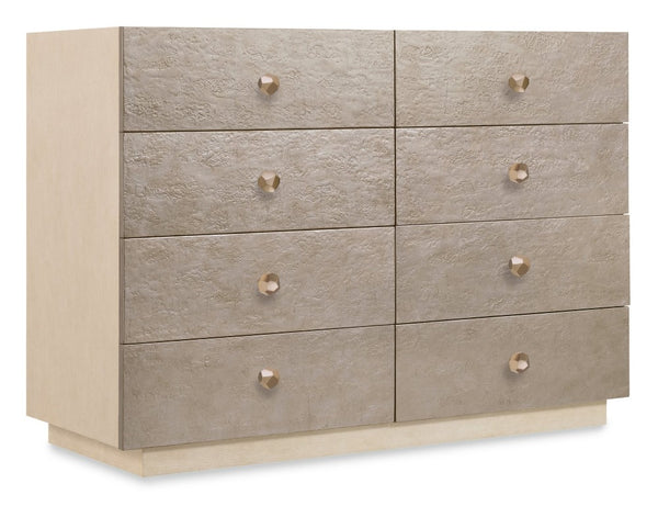 Hooker Furniture Westwood Modern Single Dresser With Cedar-Lined Drawers, Silver-Leaf Accents & Oak Veneer Finish 6133-90001-80