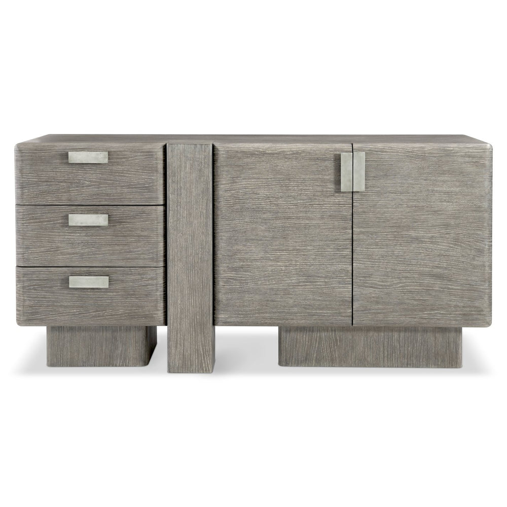Bernhardt Bernhardt Monolith Wooden Buffet Puma Finish — Sculptural White Oak Storage With Soft‑Close Drawers & Adjustable Shelves 343132