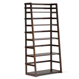 English Elm Acadian Handcrafted Ladder Shelf Bookcase In Rich Brunette Brown – Stylish Storage For Any Room B136P159413