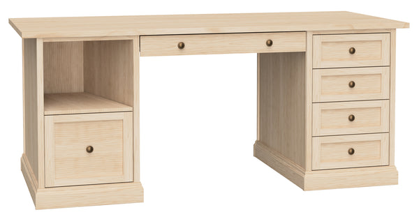 Hekman Custom Office Pedestal Desk EP70L Hekman Furniture