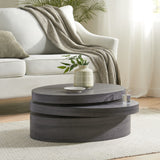 Christopher Knight Home® - Noble House - Small Oval Mod Rotatable Coffee Table