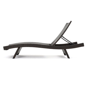English Elm Salem Outdoor Pe Wicker Chaise Lounge Low Profile Poolside Sun Lounger 52005.00