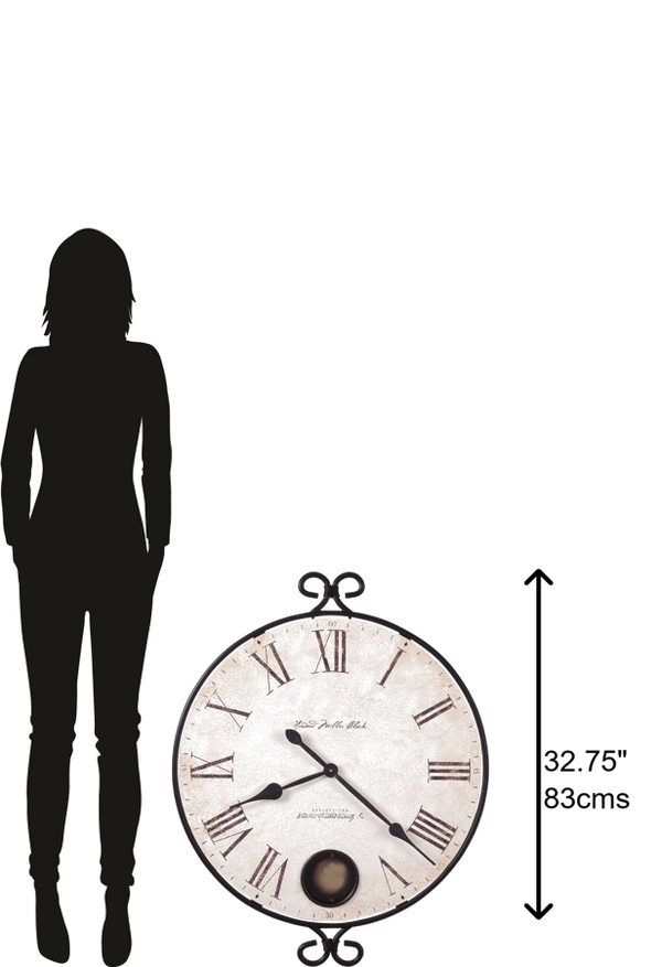 Hekman Furniture 625310 Magdalen Wall Clock - Antique Dial, Quartz Movement, Elegant Design For Any Room Decor  Magdalen Wall Clock 625310