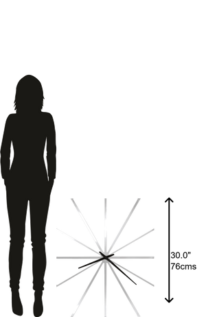 Hekman Furniture 625616 Zander Oversized Modern Wall Clock – High-gloss Finish, Quartz Movement, Stylish Home Decor Gloss White Zander Wall Clock 625616