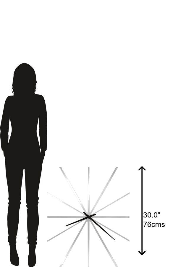 Hekman Furniture 625616 Zander Oversized Modern Wall Clock – High-gloss Finish, Quartz Movement, Stylish Home Decor Gloss White Zander Wall Clock 625616