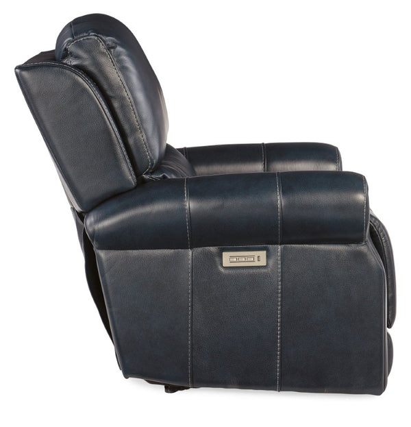 Hooker Furniture Eisley Semi-Aniline Leather Power Recliner With Usb, Zero-Gravity Recline, Power Headrest & Lumbar RC602-PHZL-049