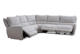 Parker House Parker Living Stellar - Bloke Cotton 6 Piece Modular Power Reclining Sectional with Power Adjustable Headrests Bloke Cotton 96% Polyester, 4% Acrylic (W) MSTR-PACK6A(H)-BLCT