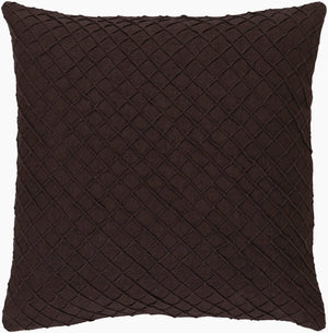 Surya Wright 18"L X 18"W Rustic Linen Accent Pillow – Cozy Charm For Your Home Decor, Durable & Stylish! Black Linen Wr001-1818d