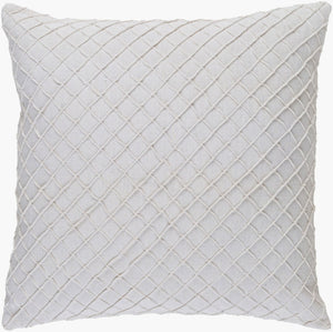 Surya Wright Handcrafted Woven Linen Square Throw Pillow Rustic Farmhouse Sofa Accent WR003-1818