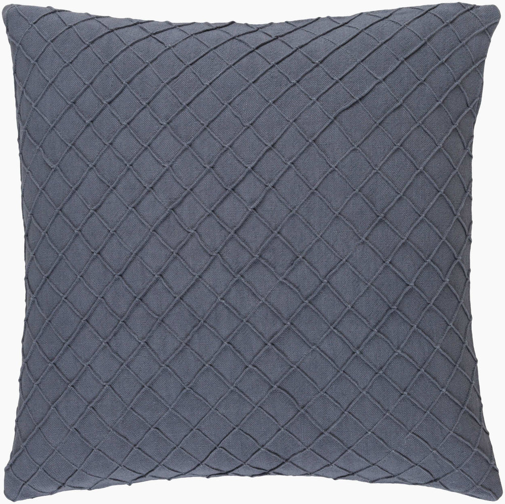 Surya Wright 18"L X 18"W Rustic Linen Accent Pillow – Cozy Charm For Your Home Decor, Durable & Stylish! Medium Gray Linen Wr005-2222p
