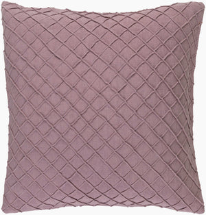 Surya Wright 18"L X 18"W Rustic Linen Accent Pillow – Cozy Charm For Your Home Decor, Durable & Stylish! Purple Linen Wr006-2020
