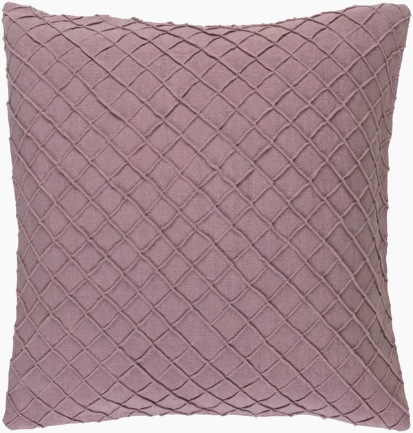Surya Wright 18"L X 18"W Rustic Linen Accent Pillow – Cozy Charm For Your Home Decor, Durable & Stylish! Purple Linen Wr006-2020