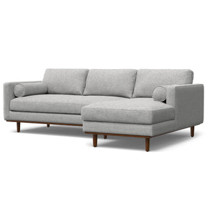 English Elm Morrison Right Sectional Sofa - Eco-Friendly Mist Grey With Plush Comfort For Cozy Living Spaces B136P159958