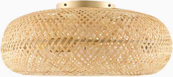 Livabliss Windora Woven Rattan Metal Chandelier Coastal Bohemian Light for Dining Room WRA-002