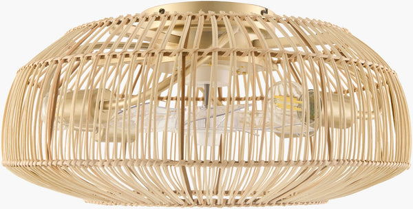 Livabliss Windora Woven Rattan Metal Chandelier Coastal Dining Room Warm Ambient Light WRA-005