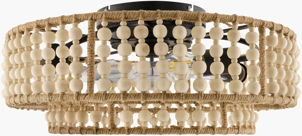 Livabliss Windora Coastal Transitional Metal and Wood Chandelier for Dining Rooms or Entryways WRA-007