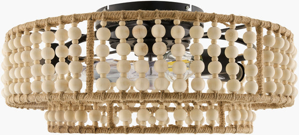 Livabliss Windora Coastal Transitional Metal and Wood Chandelier for Dining Rooms or Entryways WRA-007