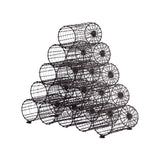 Iron Wire Wine Rack with Dark Finish