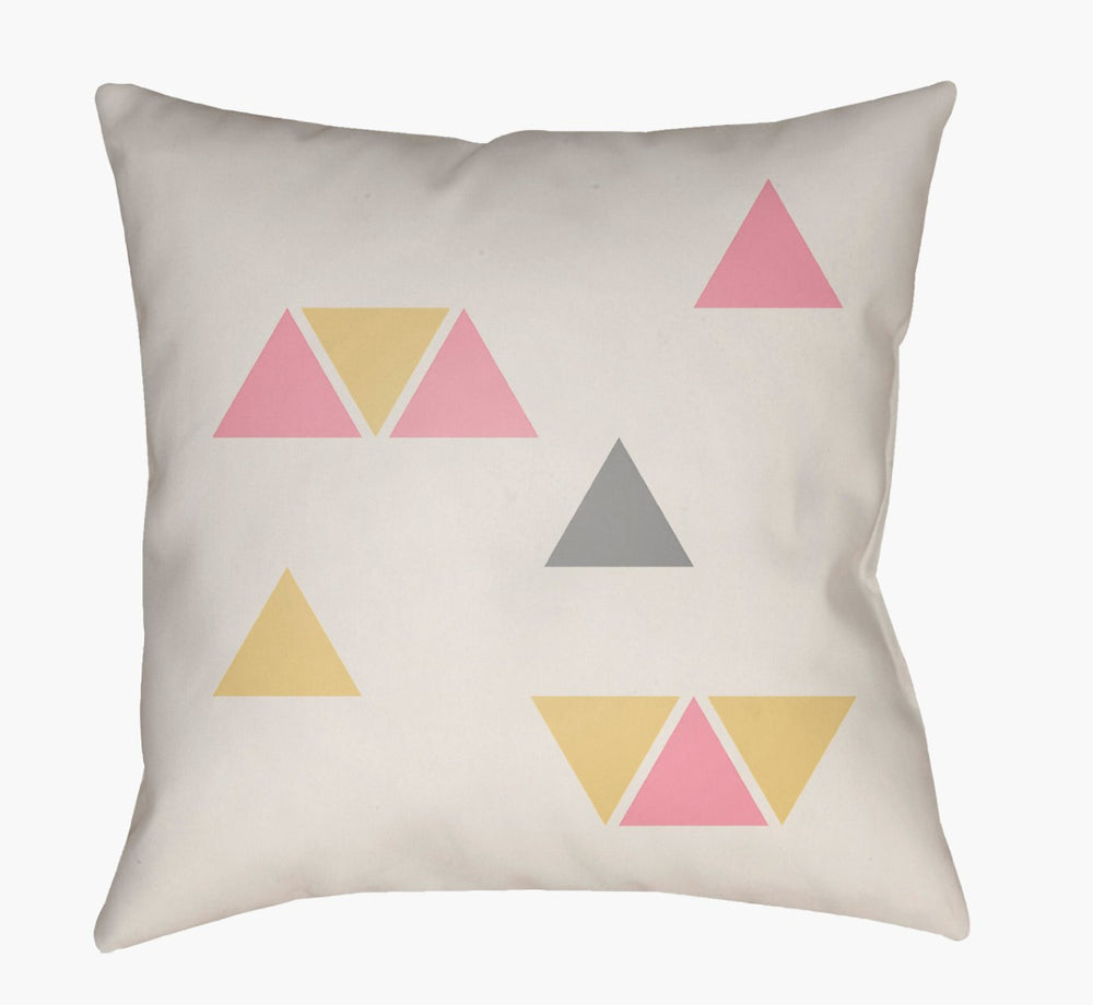 Livabliss Triangles Geometric Woven Polyester Throw Pillow for Modern and Transitional Living Spaces WRAN015-1818