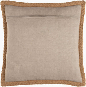 Surya Warrick 18" Rustic Accent Pillow - Cozy Linen Decor For A Warm, Inviting Home Ambiance, Durable Design Oatmeal Linen,Linen Wrc001-2020d