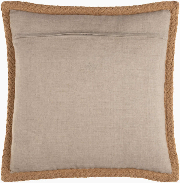 Surya Warrick 18" Rustic Accent Pillow - Cozy Linen Decor For A Warm, Inviting Home Ambiance, Durable Design Oatmeal Linen,Linen Wrc001-2020d