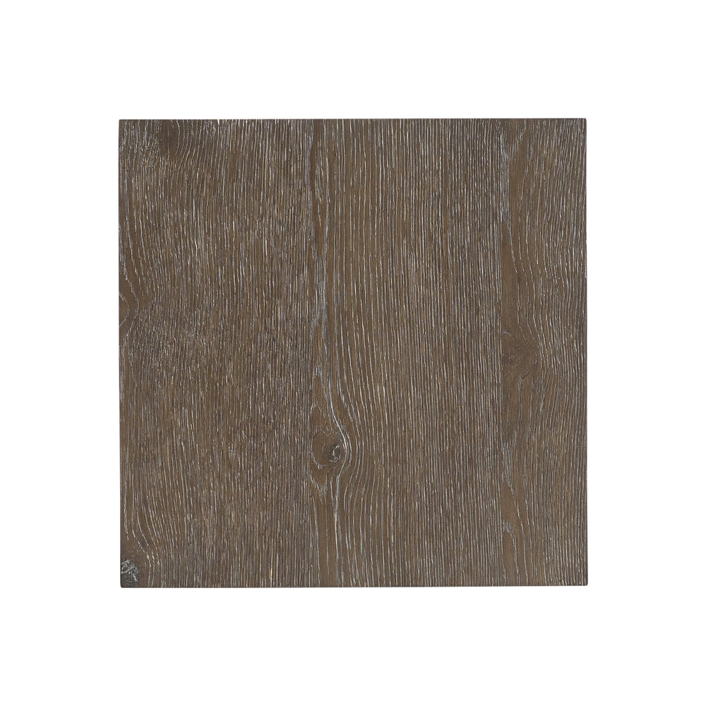 Bernhardt Bernhardt Outline Accent Table In Cassel Wire-Brushed Oak — Sculptural Floating Top, Slim Plinth, Modern Texture 360110