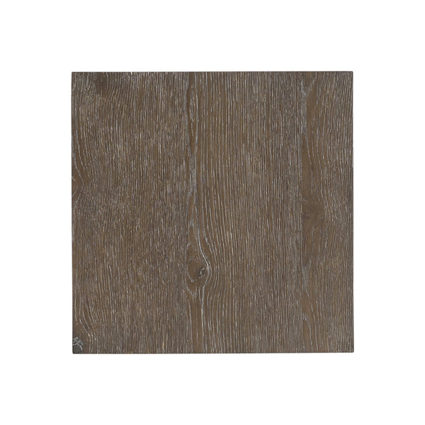 Bernhardt Bernhardt Outline Accent Table In Cassel Wire-Brushed Oak — Sculptural Floating Top, Slim Plinth, Modern Texture 360110