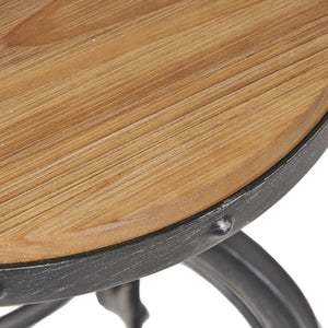 English Elm Adjustable Swivel Barstool Distressed Firwood Seat Industrial Kitchen Counter Height 57835.00FIR