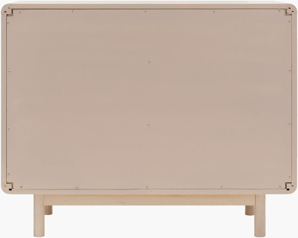 Surya Wren Mid-century Modern 32"H X 40"W X 17"D Stylish Storage Cabinet With Elegant Oak Finish Top, Light Gray Oak Veneer,Mdf,Glass,Oak Wren001-324017