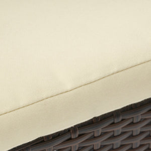 English Elm Christopher Knight Home® - CORSICA Wicker KD Dining Chair with Water-Resistant Removable Cushion — Stylish Outdoor Seating for Patios Brown 37.5 L x 21.5 W x 10.25 H 56424.00