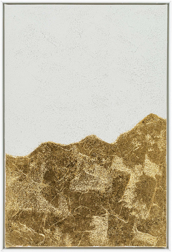 Surya White Rock Modern 31"H X 21"W X 2"D Framed Wall Art – Durable Resin & Canvas Home Decor Piece Main, White,Frame, Canvas,Polystyrene Wrk001-3121