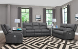 Parker House Parker Living Polaris - Slate Power Reclining Sofa Slate 100% Polyester (W) MPOL#832PH-SLA
