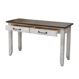 English Elm Steve Silver - Bear - Creek Sofa Table - White