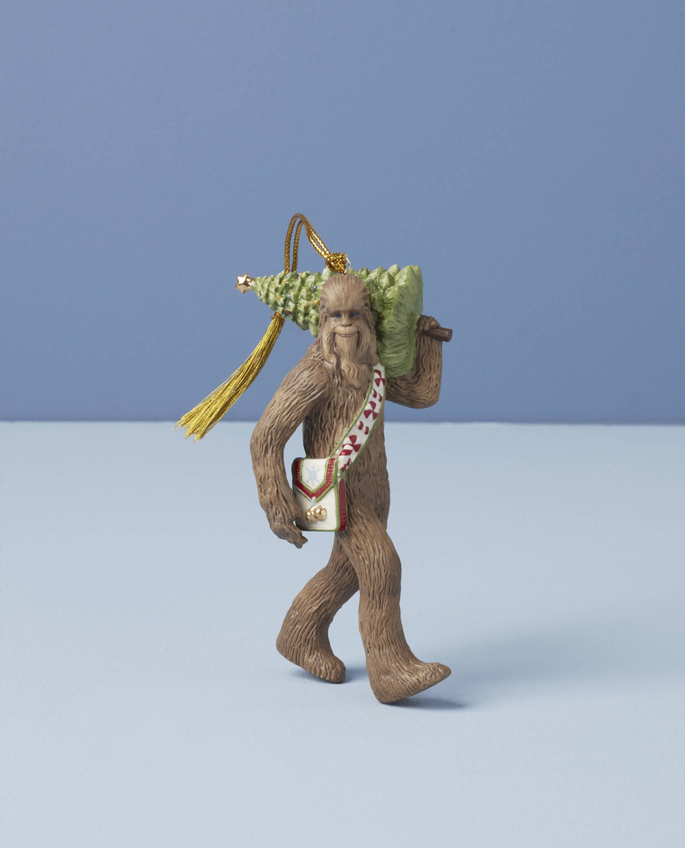Lenox Chewbacca With Christmas Tree Ornament Brown, BROWN,WOOD PORCELAIN 895947