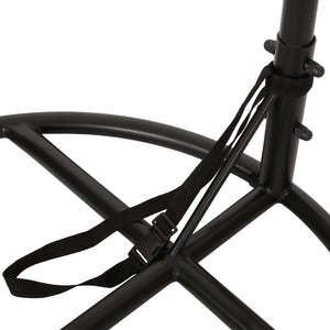 English Elm Durable Freestanding Iron Hanging Chair Stand with Safety Belt for Indoor Outdoor Use 62075.00HNGBLK