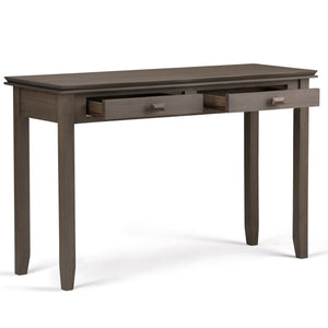 English Elm Artisan Console Sofa Table - Rustic Farmhouse Grey Design With Drawers For Entryway & Living Room B136P158696