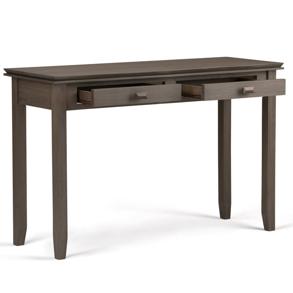 English Elm Artisan Console Sofa Table - Rustic Farmhouse Grey Design With Drawers For Entryway & Living Room B136P158696